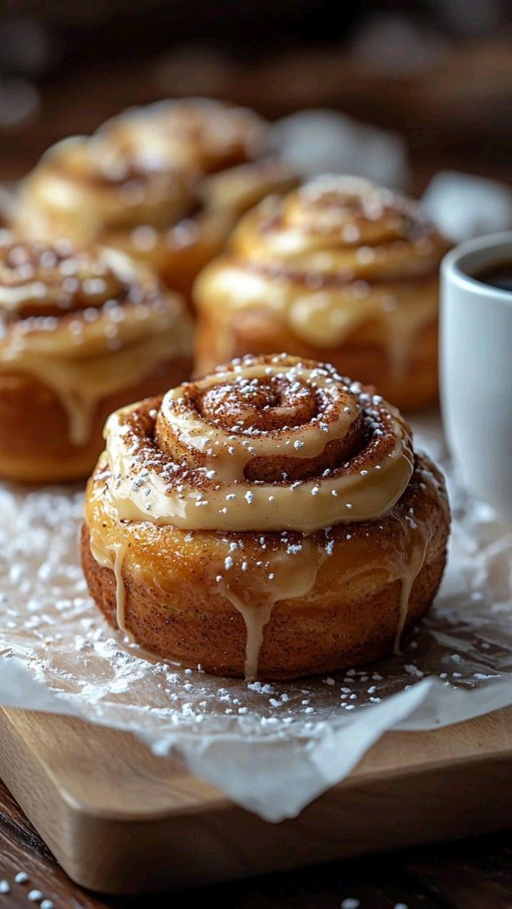 Cinnamon roll with icing